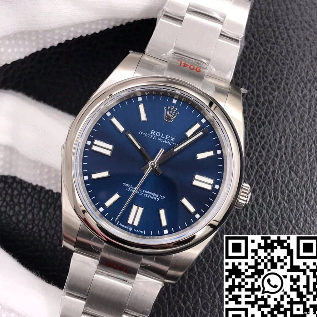 Oyster M124300-0003 Upgraded Blue Rolex Perpetual 41MM Dial EW 1290 Factory 0823